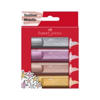 Zakreślacz 4kol metaliczne/1546 Faber-Castel FC154640