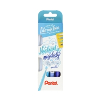 Zestaw pisaków do kaligrafii 4kol - Niebieskie Migdały Pentel