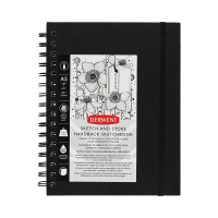 Szkicownik A5/56 na spirali Derwent Sketch&Store 2102179