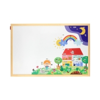 Tablica suchościeralno-magnetyczna 60x40 drewno English adventure! MemoBe