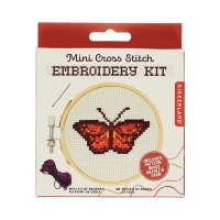 Mini zestaw haft krzyżykowy Motyl Kikkerland GG179