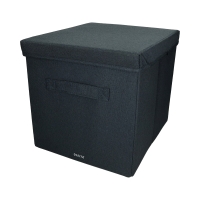 Pudełko do przechowywania z pokrywą duże szare Leitz Fabric - 2szt.