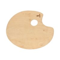 Paleta malarska drewniana owalna 27x22x0.4cm Tart