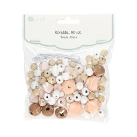 Koraliki drewniane kolorowe nude (80)