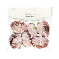 Główki kwiatowe piwonia 5cm pudrowy róż (6)