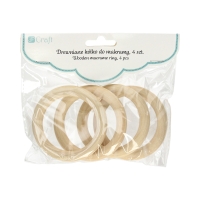 Kółko drewniane makrama 70mm (4)
