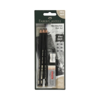 Ołówek Pitt Graphite Matt Set - 3szt. + gumka + temperówka Faber-Castell 115296