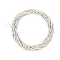 Wianek wiklinowy 25cm biały