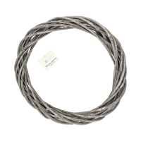 Wianek wiklinowy 25cm szary