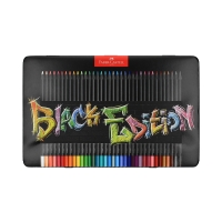 Kredki ołówkowe 36kol trójkątne opak. metalowe Black Edition Faber-Castell FC116437