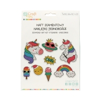 Haft diamentowy naklejki Jednorożce