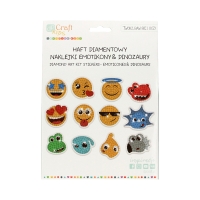 Haft diamentowy naklejki Emotikony i Dinozaury
