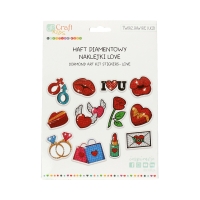 Haft diamentowy naklejki LOVE
