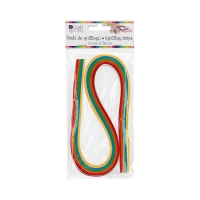 Paski do quillingu 6mm tęczowe (100)