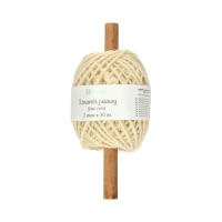 Sznurek jutowy 2mmx30m kremowy