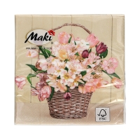 Serwetki 33x33 3w Pastel Flower Baskets 007301 (20)
