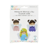 Dekoracje z filcu zawieszki - Aniołki (3)