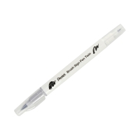Pisak dwustronny srebrno-szary Brush Sign Pentel SESW30