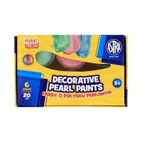 Farby dekoracyjne 6kol 20ml perłowe Astra 301124005