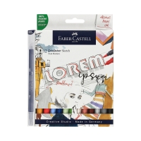 Flamastry dwustronne 12kol Goldfaber Faber-Castell 164712FC