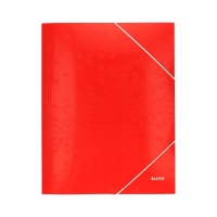 Teczka gumka A4 czerwona karton Wow Leitz