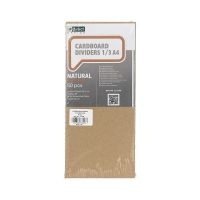 Przekładki kartonowe 1/3 A4 Kraft 50szt. DRect 111038