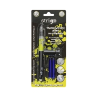 Pióro wieczne wymazywalne czarne z gumką + dwa naboje Strigo