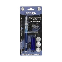 Pióro wieczne wymazywalne granatowe z gumką + dwa naboje Strigo