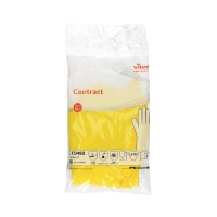 Rękawice gumowe żółte M Contract Vileda Professional (2)