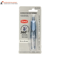 Korektor taśma 6mmx6m automatyczny Toma TO-01262