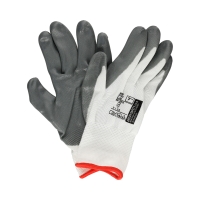 Rękawice powlekane Brad biało-szare 7 Ardon (2)
