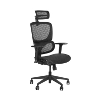 Krzesło obrotowe czarne siatka Ergo New S1