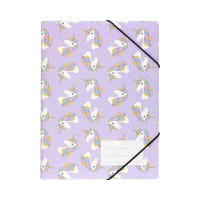 Teczka gumka A4/PP nadruk Unicorn Biurfol