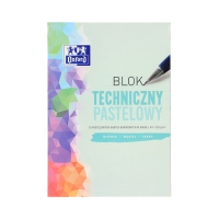 Blok techniczny A4/10 kolory pastelowe 225g Oxford 400166068