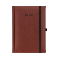 Kalendarz książkowy A5 Nauczyciela brązowy Nebraska Dzienny