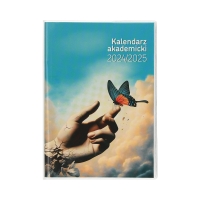 Kalendarz książkowy A5 Akademicki PCV Dłoń Tygodniowy