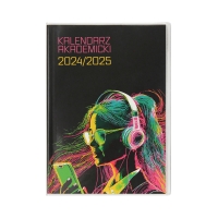 Kalendarz książkowy A5 Akademicki PCV Dziewczyna Tygod