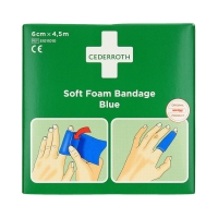 Bandaż piankowy samoprzylepny niebieski 6x450cm Soft Foam Bandage Cederroth 51011010