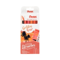 Pisak dwustronny (6) Golden Hour Brush Sign Pentel SESW30C