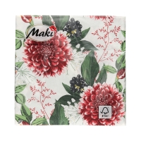 Serwetki 33x33 3w Burgundy Dahlla Flowers 053901 (20)