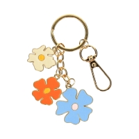 Brelok metalowy 13.5x4.5 kwiatki Bloom Happy Color