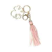 Brelok metalowy 17x5.8 różowy chwost Bloom Happy Color