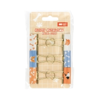 Klips ozdobny metalowy Cat&Dog Happy Color - 6szt.