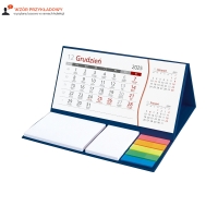 Kalendarz biurowy stojący poziomy z notesem KB064B