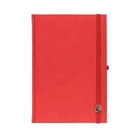 Kalendarz książkowy A4 Cross  gumka czerwony 204A4TRK Tygodniowy