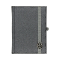 Kalendarz książkowy B6 z gumką srebrny Cross Dzienny