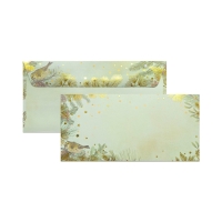 Zestaw karnet + koperta DL Złote Święta -  Boze Narodzenie - 5szt.