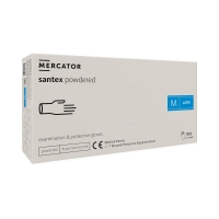 Rękawice lateksowe pudrowane M Santex Mercator (100)