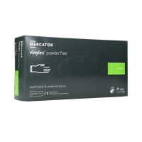 Rękawice winylowe bezpudrowe S przeźroczyste Mercator (100)