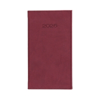 Kalendarz kieszonkowy A6 Vivella bordowy 11T